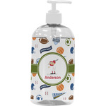 Sports Plastic Soap / Lotion Dispenser (16 oz - Large - White) (Personalized)