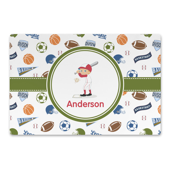 Custom Sports Large Rectangle Car Magnet (Personalized)