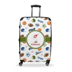 Sports Suitcase - 28" Large - Checked w/ Name or Text