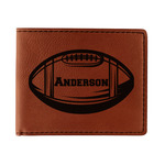 Sports Leatherette Bifold Wallet - Double Sided (Personalized)