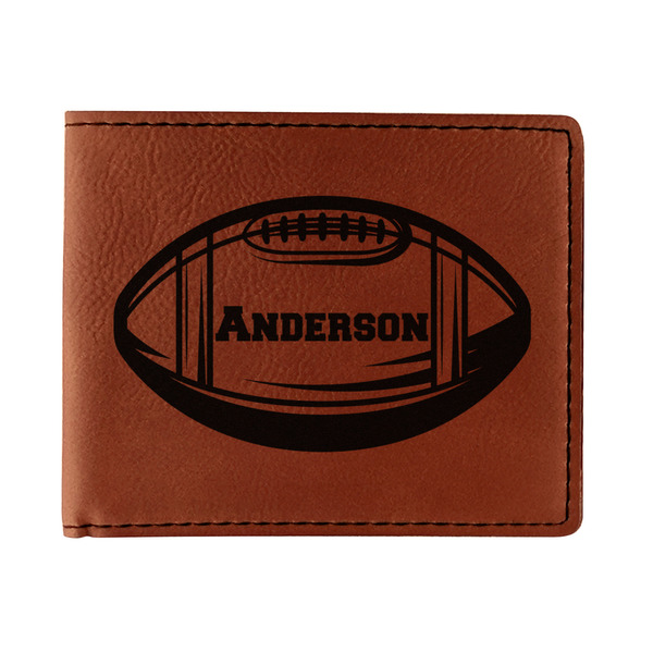 Custom Sports Leatherette Bifold Wallet (Personalized)