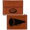 Sports Leather Business Card Holder - Front Back