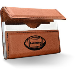 Sports Leatherette Business Card Case (Personalized)