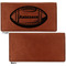 Sports Leather Checkbook Holder Front and Back Single Sided - Apvl