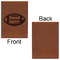 Sports Leatherette Journal - Large - Single Sided - Front & Back View