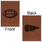 Sports Leatherette Journals - Large - Double Sided - Front & Back View