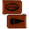 Sports Leatherette Magnetic Money Clip - Front and Back