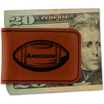 Sports Leatherette Magnetic Money Clip - Single Sided (Personalized)