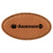 Sports Leatherette Oval Name Badges with Magnet - Main