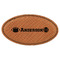 Sports Leatherette Oval Name Badge with Magnet (Personalized)