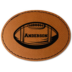 Sports Faux Leather Iron On Patch - Oval (Personalized)
