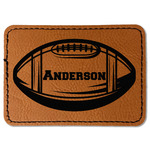 Sports Faux Leather Iron On Patch - Rectangle (Personalized)