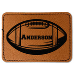 Sports Faux Leather Iron On Patch - Rectangle (Personalized)