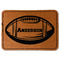 Sports Faux Leather Iron On Patch - Rectangle (Personalized)