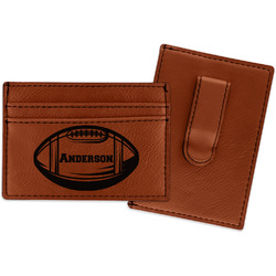 Sports Leatherette Wallet with Money Clip (Personalized)