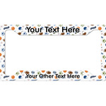 Sports License Plate Frame - Style A (Personalized)