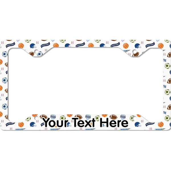 Sports License Plate Frame - Style C