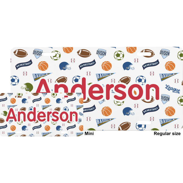 Sports License Plate (Sizes)