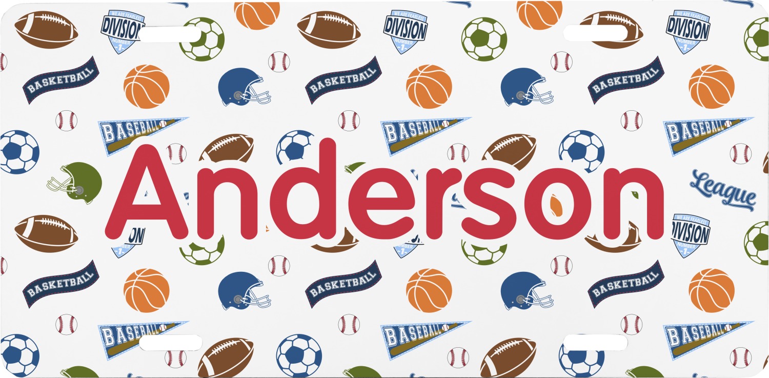 Sports Front License Plate (Personalized) YouCustomizeIt