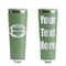 Sports Light Green RTIC Everyday Tumbler - 28 oz. - Front and Back