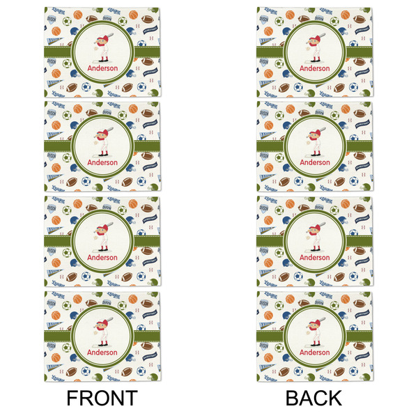 Sports Linen Placemat - APPROVAL Set of 4 (double sided)