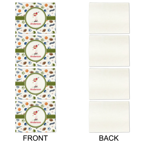 Sports Linen Placemat - APPROVAL Set of 4 (single sided)