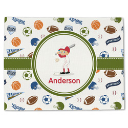 Sports Single-Sided Linen Placemat - Single w/ Name or Text