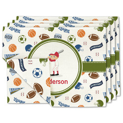 Sports Linen Placemat w/ Name or Text