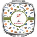Sports Compact Makeup Mirror (Personalized)