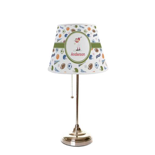 Sports Poly Film Empire Lampshade - On Stand