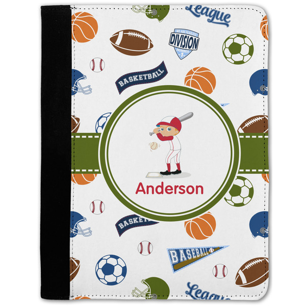 Custom Sports Notebook Padfolio - Medium w/ Name or Text