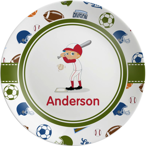 Custom Sports Melamine Plate (Personalized)