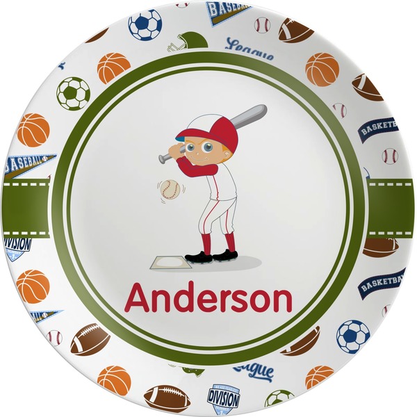 Custom Sports Melamine Plate (Personalized)