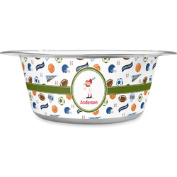 Sports Stainless Steel Dog Bowl (Personalized)