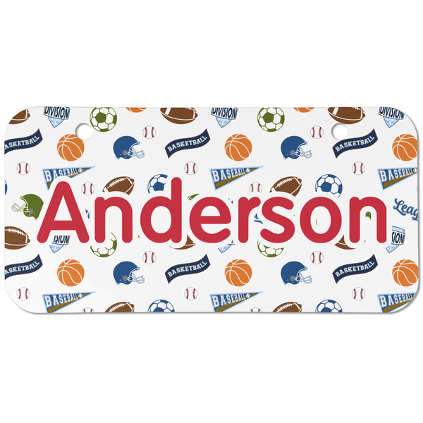 Sports Mini Bicycle License Plate - Two Holes