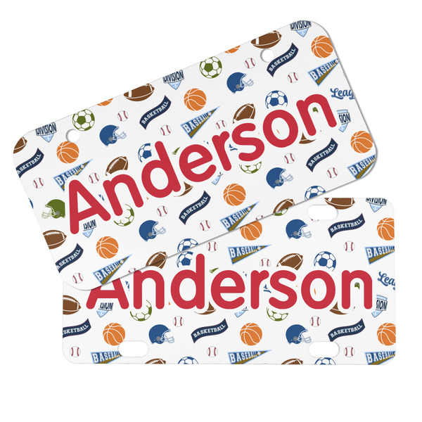 Sports Mini License Plates - MAIN (4 and 2 Holes)