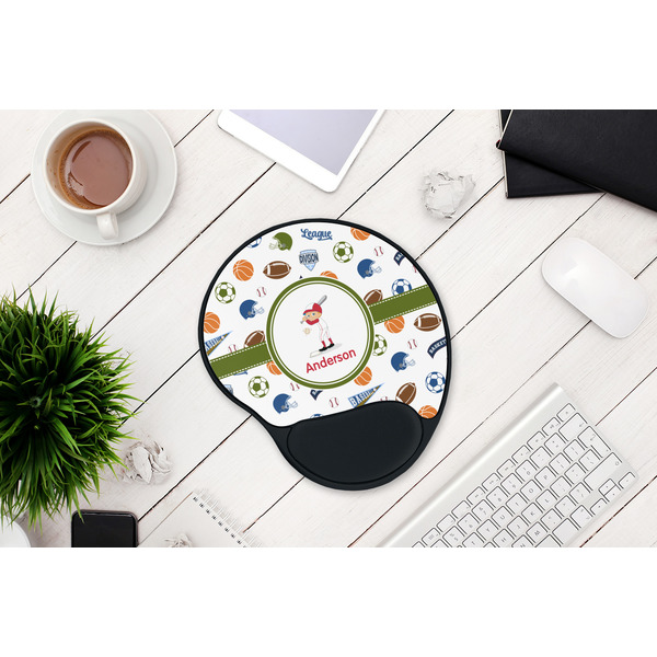 Sports Mouse Pad with Wrist Rest - LIFESYTLE 1
