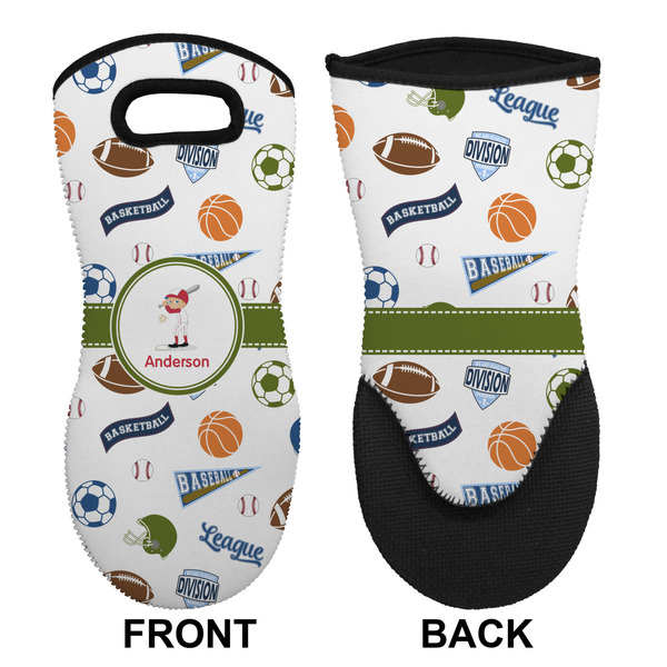 Sports Neoprene Oven Mitt (Front & Back)