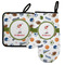 Sports Left Oven Mitt & Pot Holder Set w/ Name or Text