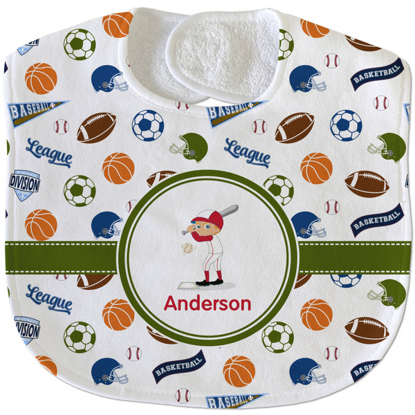 Sports New Baby Bib - Closed and Folded