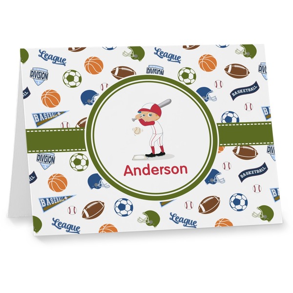 Custom Sports Note cards (Personalized)