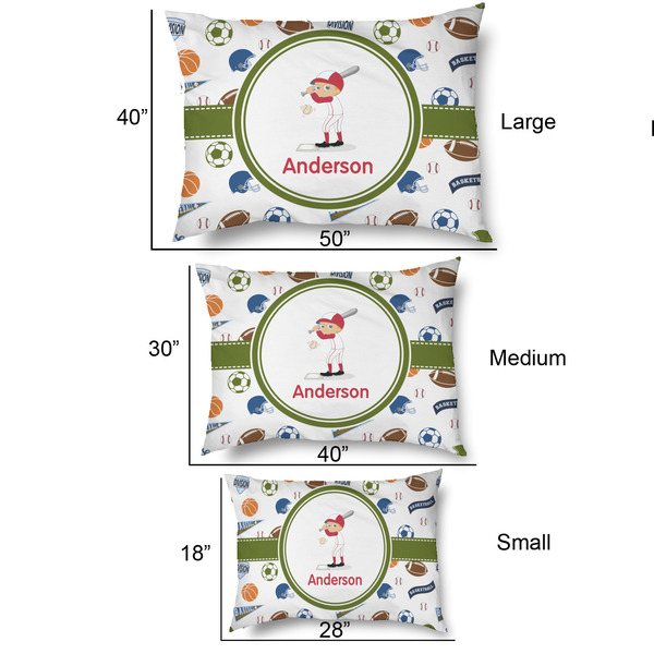 Sports Outdoor Dog Beds - SIZE CHART