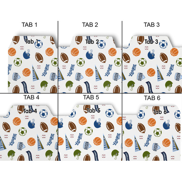 Sports Page Dividers - Set of 6 - Approval
