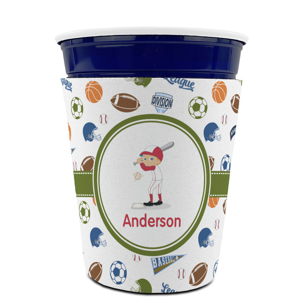 Sports Party Cup Sleeves - without bottom - FRONT (on cup)