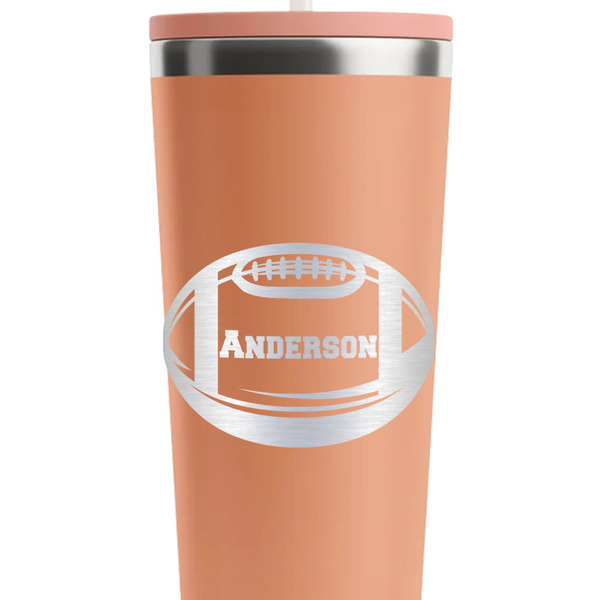 Sports Peach RTIC Everyday Tumbler - 28 oz. - Close Up