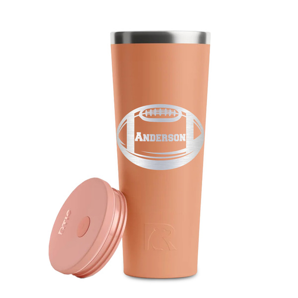 Sports Peach RTIC Everyday Tumbler - 28 oz. - Lid Off