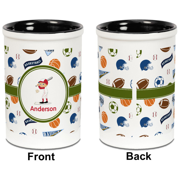 Sports Pencil Holder - Black - approval