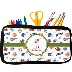 Sports Neoprene Pencil Case - Small w/ Name or Text