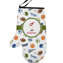 Sports Left Oven Mitt (Personalized)