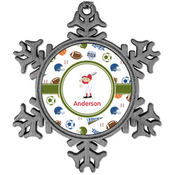 Sports Vintage Snowflake Ornament (Personalized)